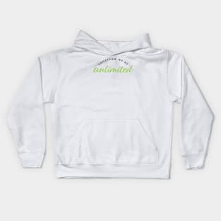 Together We're Unlimited - Wicked - Defying Gravity Kids Hoodie